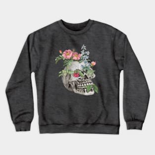 Floral Skull Crewneck Sweatshirt